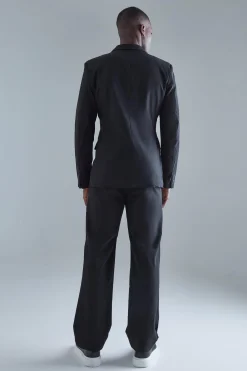 boohooMAN Stretch Tailored Straight Fit Trousers | UK| Suits & Tailoring|Trousers