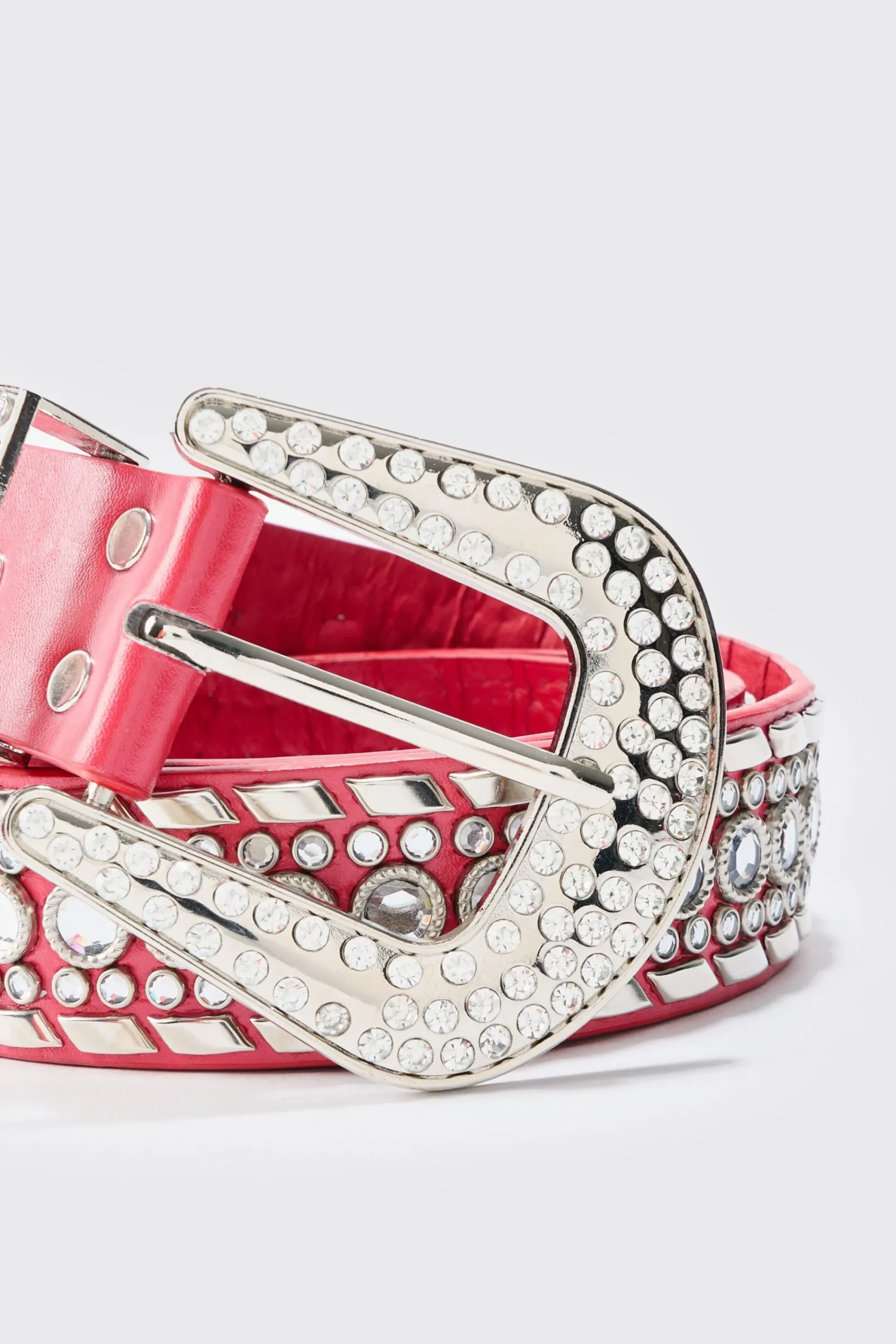 boohooMAN Studded Western Belt In | UK| Belts