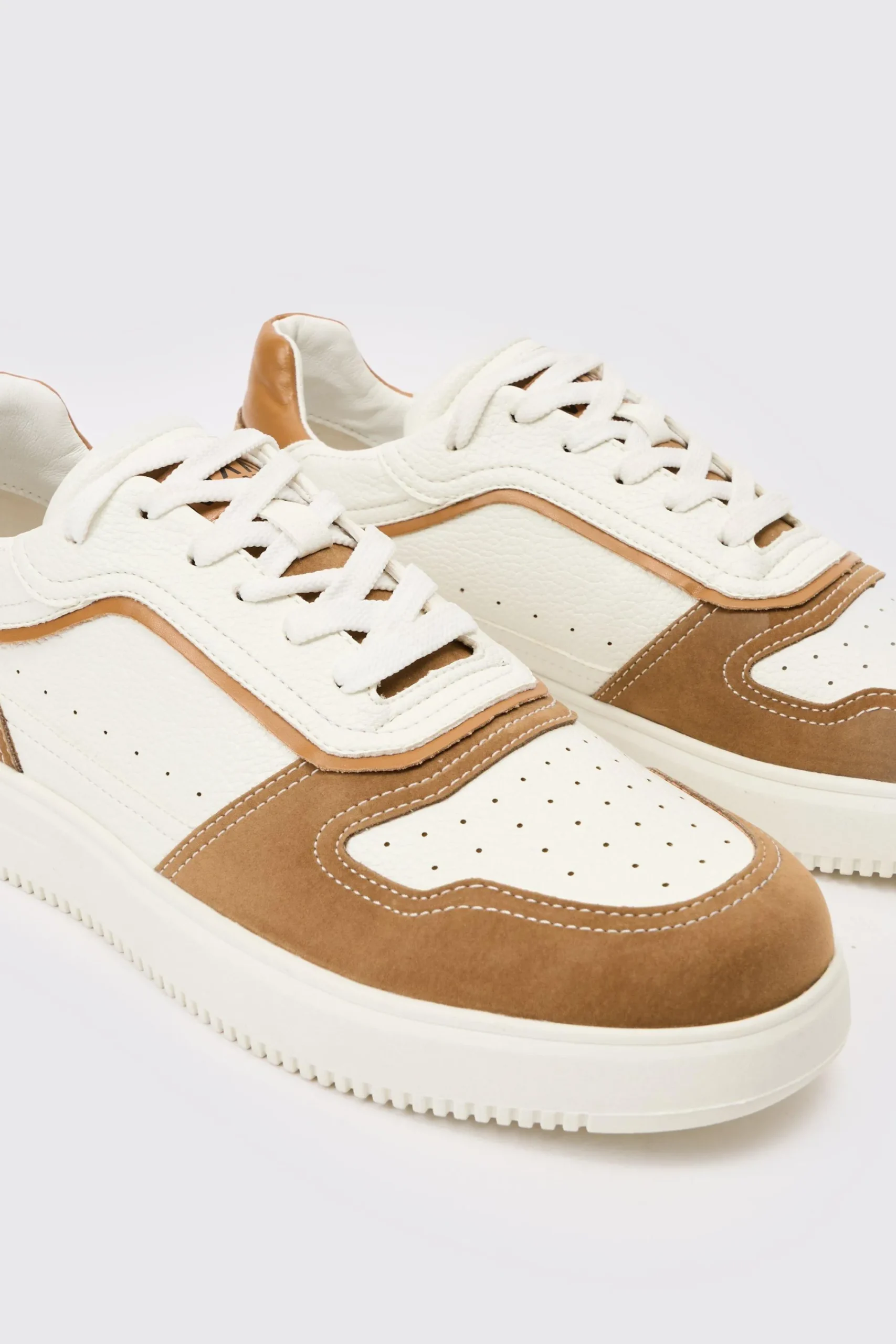 boohooMAN Suede Contrast Panel Trainer In | UK| Trainers & Hi-Tops