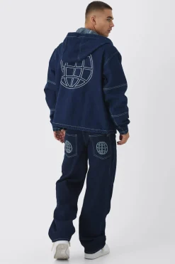 boohooMAN Super Baggy Rigid Boxer Double Waistband Jeans | UK| Trousers|Jeans