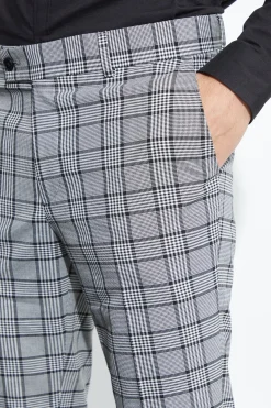 boohooMAN Super Skinny Check Crop Trouser | UK| Trousers