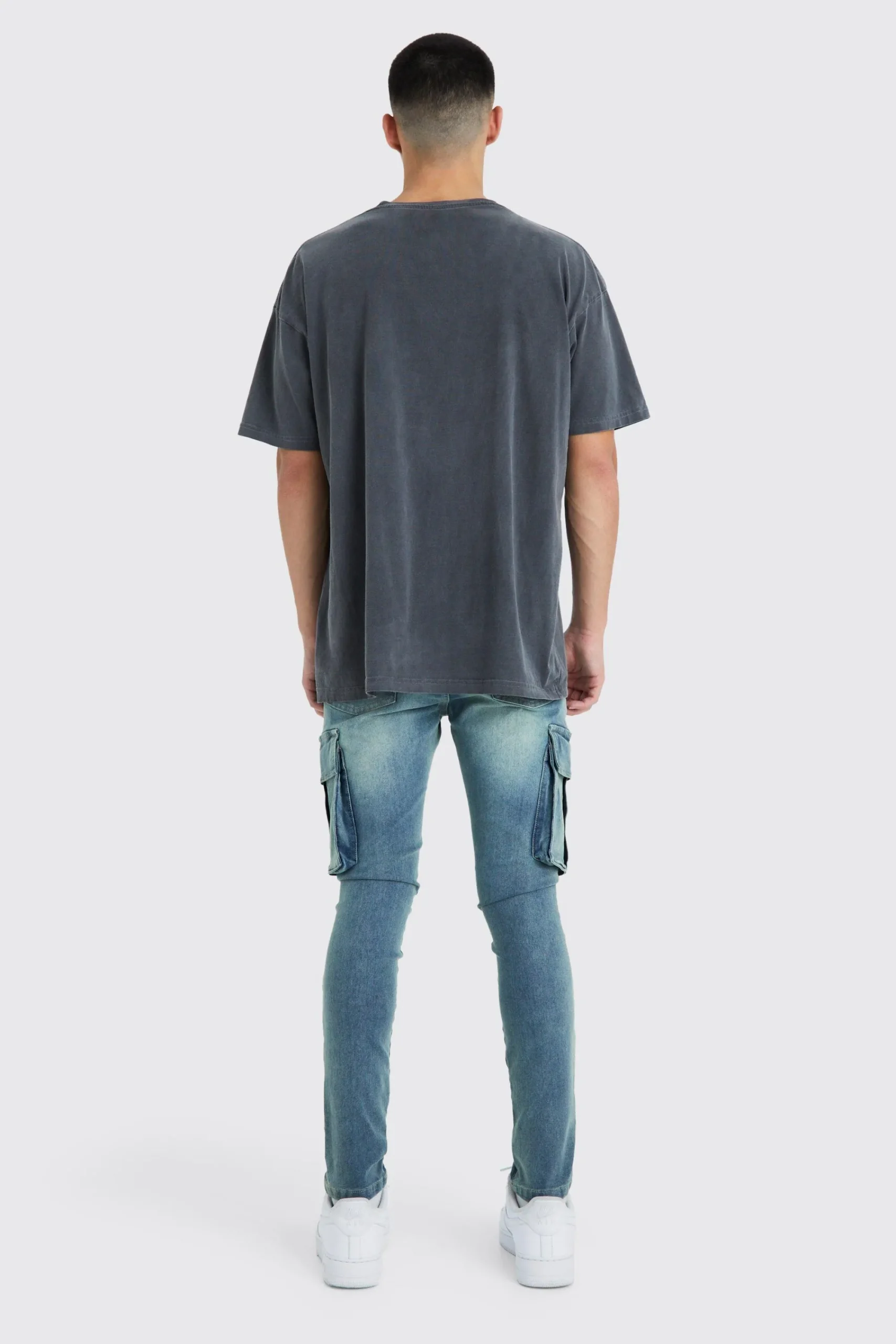 boohooMAN Super Skinny Cargo Jeans | UK| Trousers|Jeans