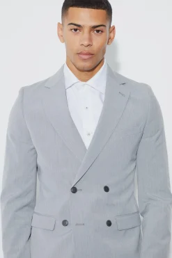 boohooMAN Super Skinny Double Breasted Suit Jacket | UK| Suits & Tailoring