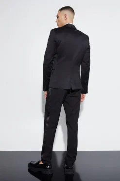 boohooMAN Super Skinny Satin Suit Jacket | UK| Suits & Tailoring