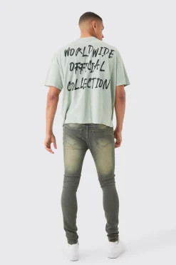 boohooMAN Super Skinny Stretch Ripped Jean | UK| Trousers|Jeans