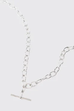 boohooMAN T Bar Chain Necklace In | UK| Jewellery & Watches