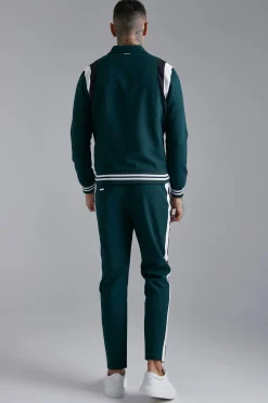 boohooMAN Tailored Collared Varsity Bomber Jacket | UK| Suits & Tailoring|Sets & Co-Ords