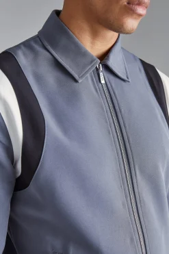 boohooMAN Tailored Collared Varsity Bomber Set | UK| Sets & Co-Ords