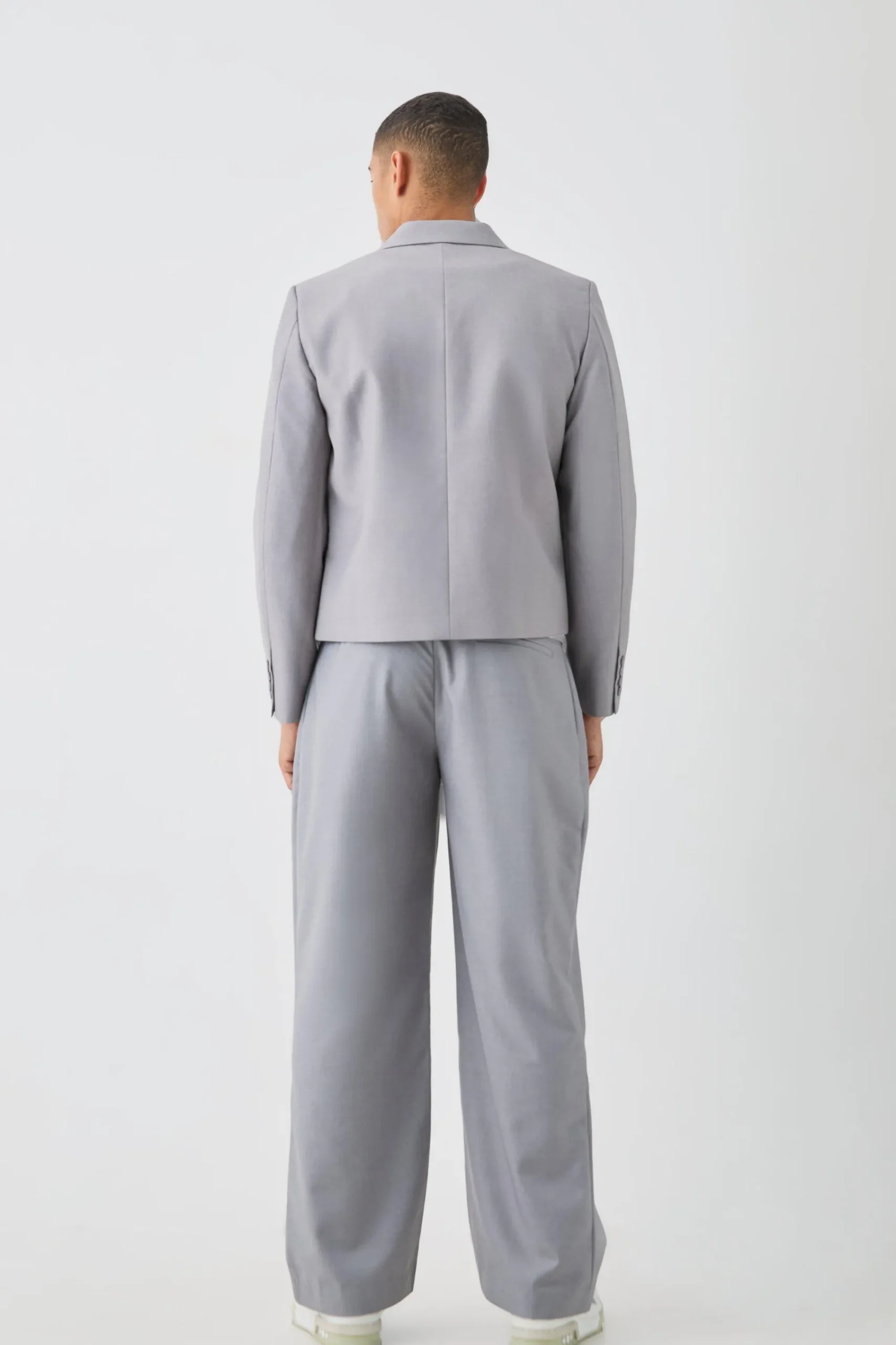 boohooMAN Tailored Fixed Waist Wide Leg Pleated Trouser In | UK| Suits & Tailoring|Trousers