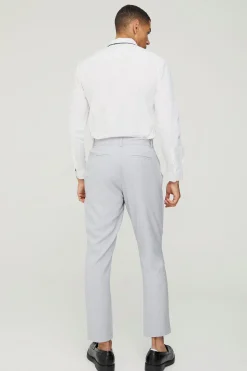 boohooMAN Tailored Marl Tapered Trousers | UK| Suits & Tailoring