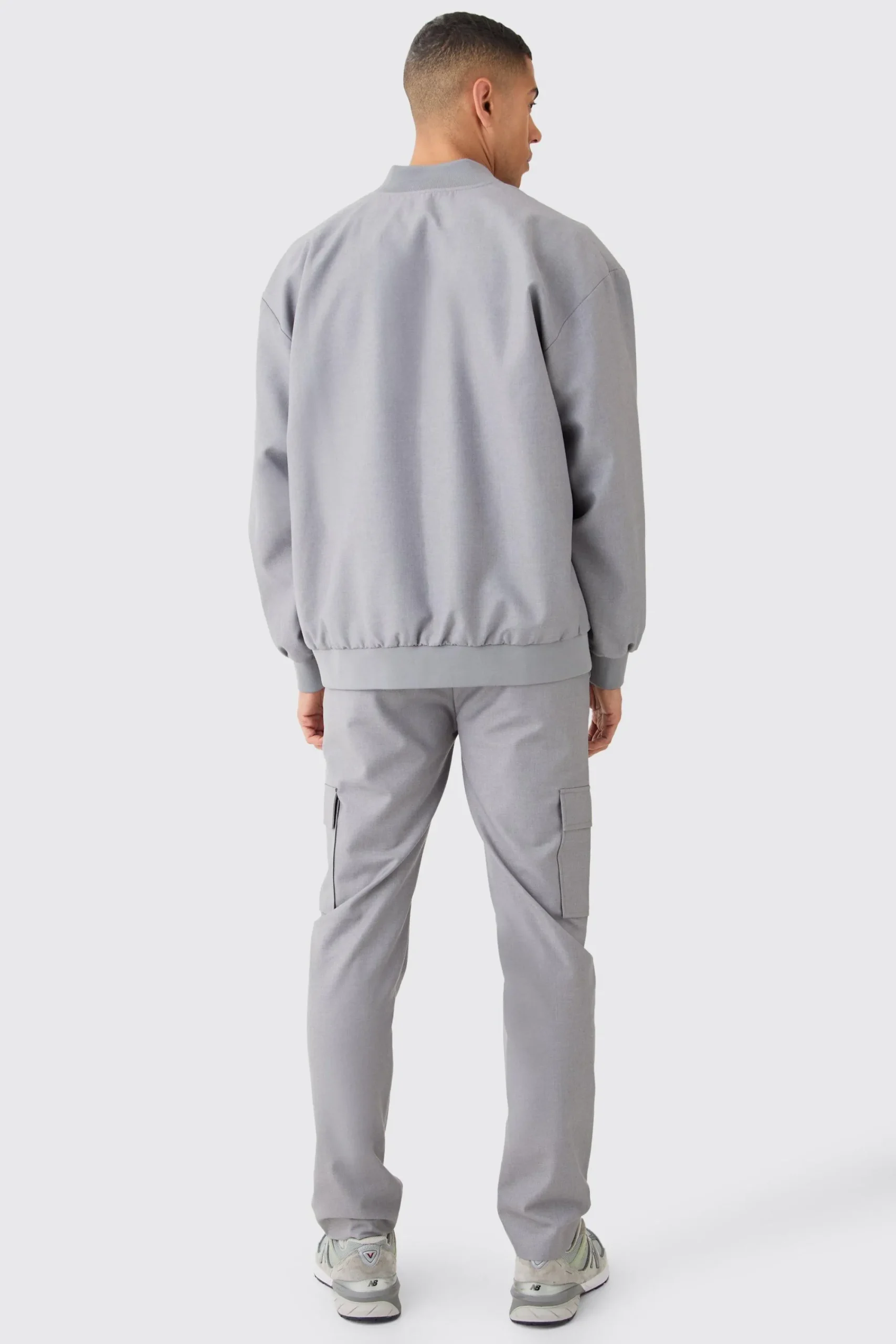 boohooMAN Tailored Oversized Bomber Jacket Smart Set | UK| Suits & Tailoring