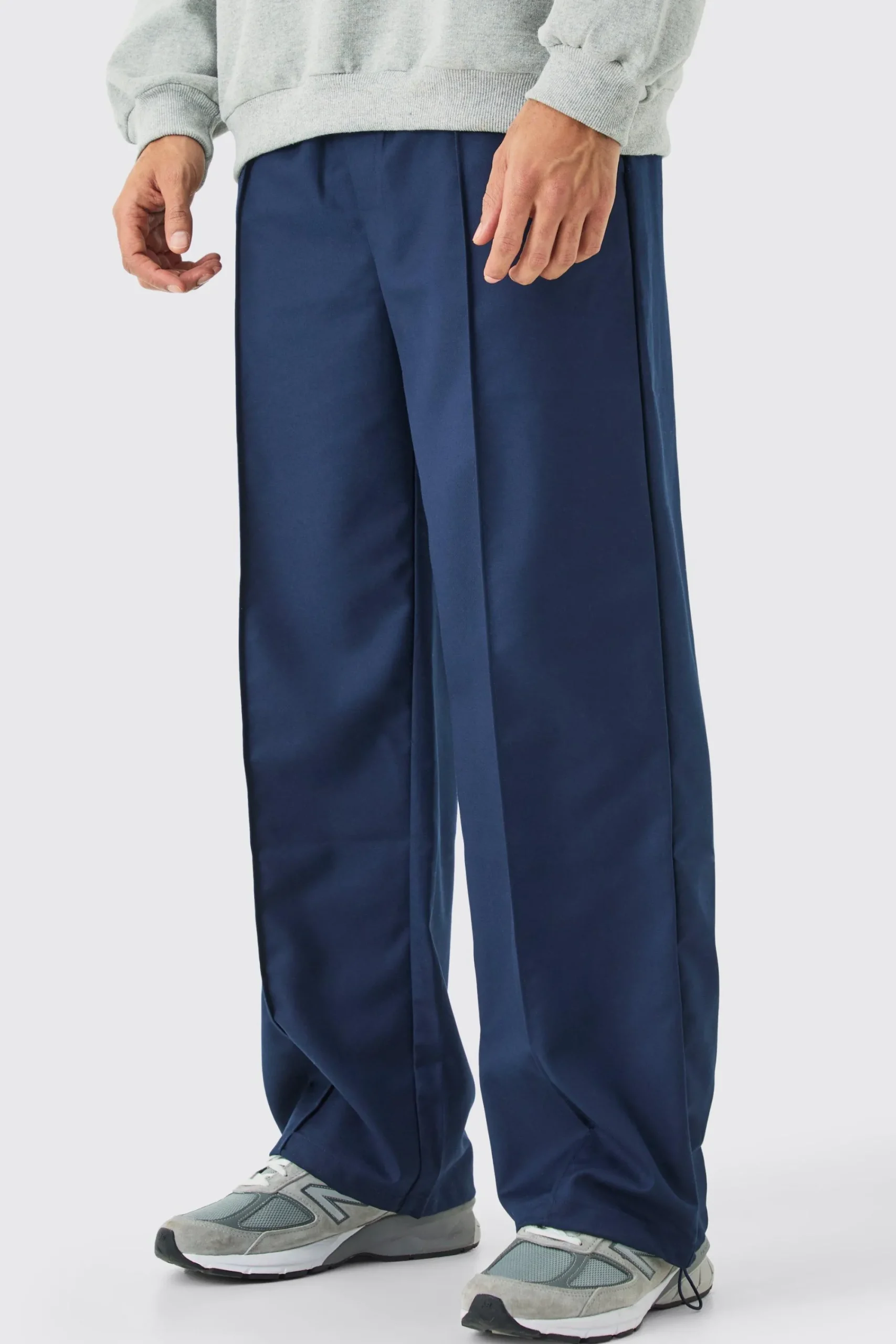 boohooMAN Tailored Pintuck Wide Leg Joggers | UK| Suits & Tailoring