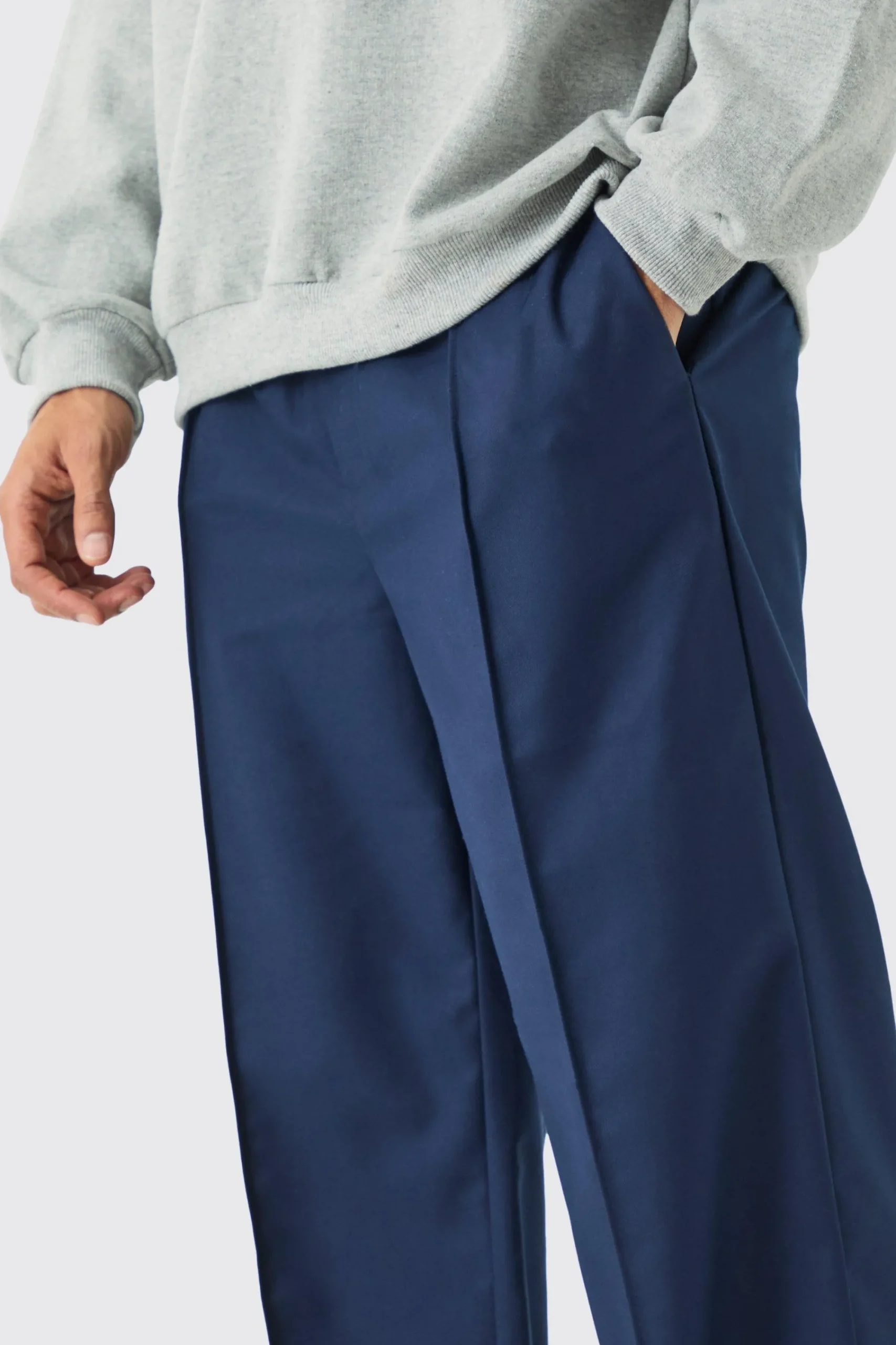 boohooMAN Tailored Pintuck Wide Leg Joggers | UK| Suits & Tailoring