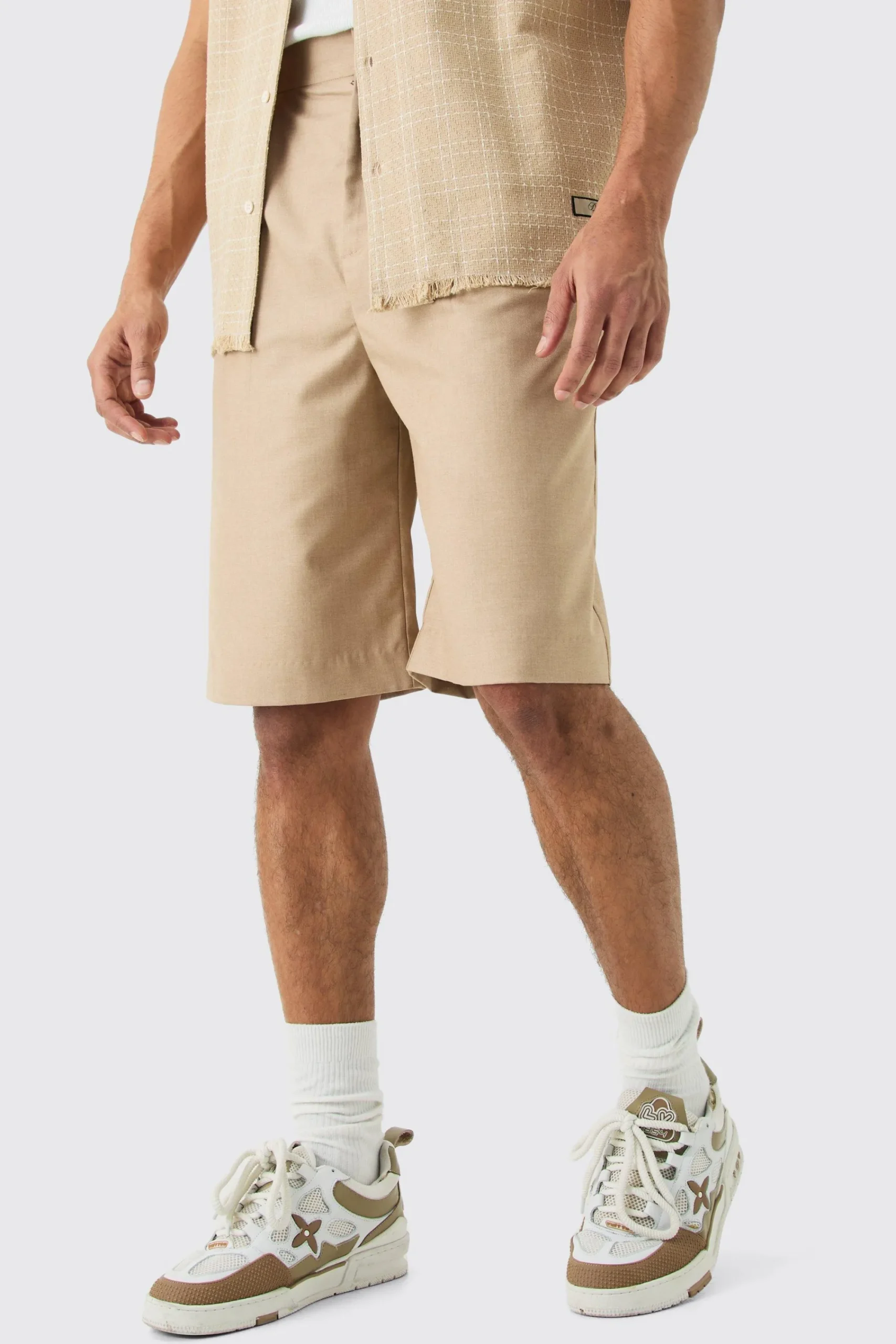 boohooMAN Tailored Pleated Front Jorts | UK| Suits & Tailoring|Shorts