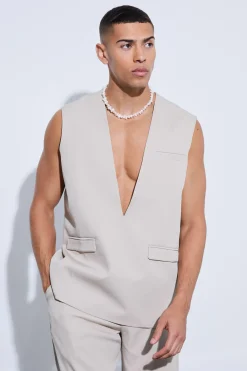 boohooMAN Tailored Pull Over Waistcoat | UK| Suits & Tailoring