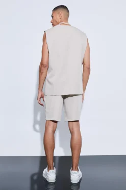 boohooMAN Tailored Pull Over Waistcoat | UK| Suits & Tailoring