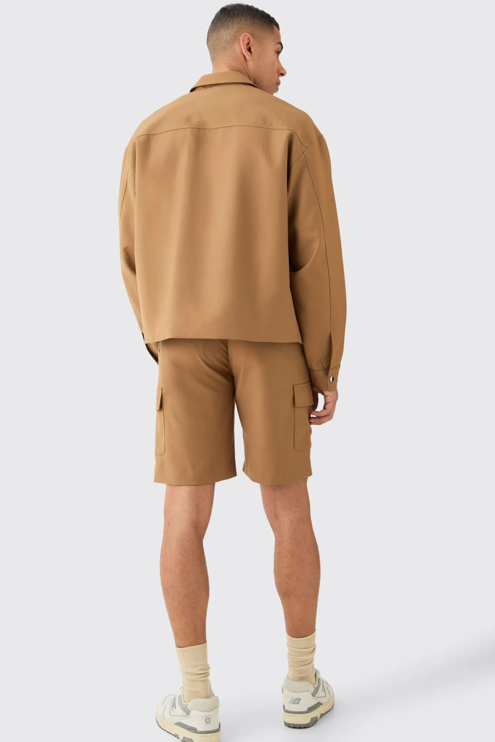 boohooMAN Tailored Regular Fit Pocket Front Zip Up Harrington Smart Set | UK| Suits & Tailoring