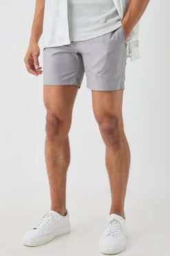 boohooMAN Tailored Slim Fit Fixed Waist Stretch Shorts In | UK| Suits & Tailoring|Shorts