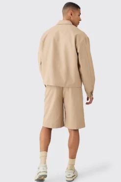 boohooMAN Tailored Zip Up Boxy Fit Harrington Jacket | UK| Suits & Tailoring