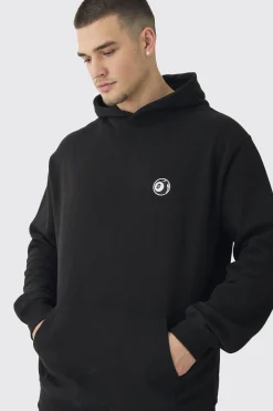 boohooMAN Tall 8 Ball Embroidered Hoodie | UK| Hoodies & Sweatshirts