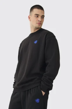boohooMAN Tall B Embroidered Sweat Tracksuit | UK| Tracksuits