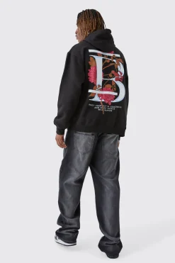 boohooMAN Tall B Floral Graphic Oversized Hoodie | UK| Hoodies & Sweatshirts