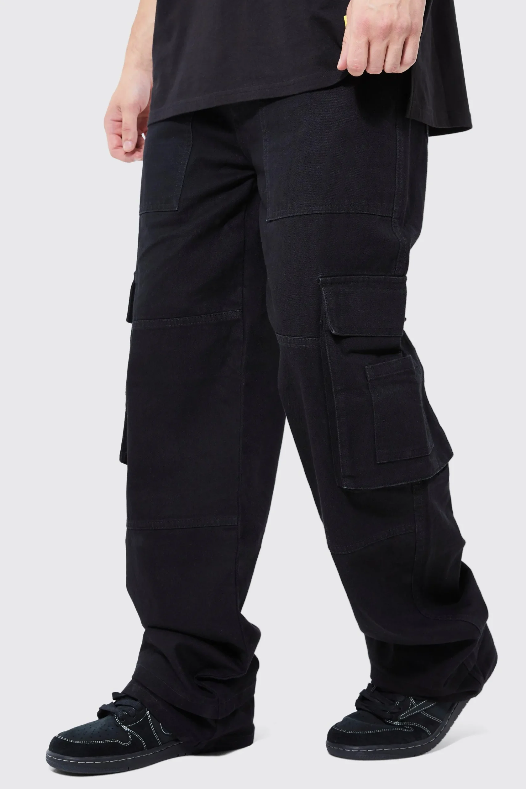 boohooMAN Tall Baggy Fit Cargo Jeans | UK| Trousers|Jeans