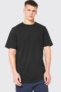 Tall Basic Longline Crew Neck T-shirt | UK^boohooMAN Clearance