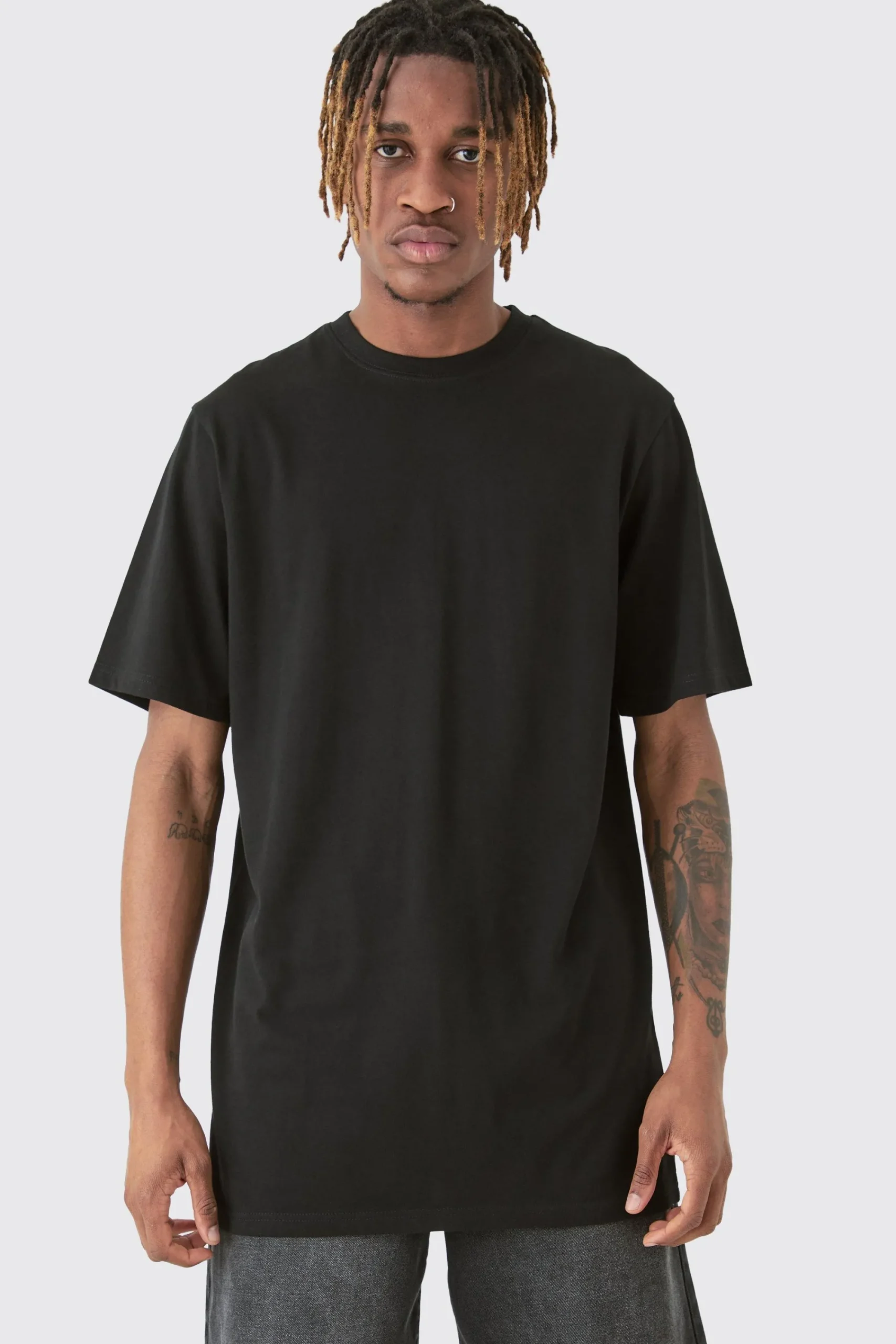 Tall Basic Longline Crew Neck T-shirt | UK^boohooMAN Discount