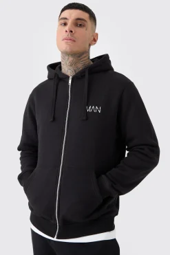 boohooMAN Tall Basic Man Dash Zip Through Hoodie In | UK| Hoodies & Sweatshirts