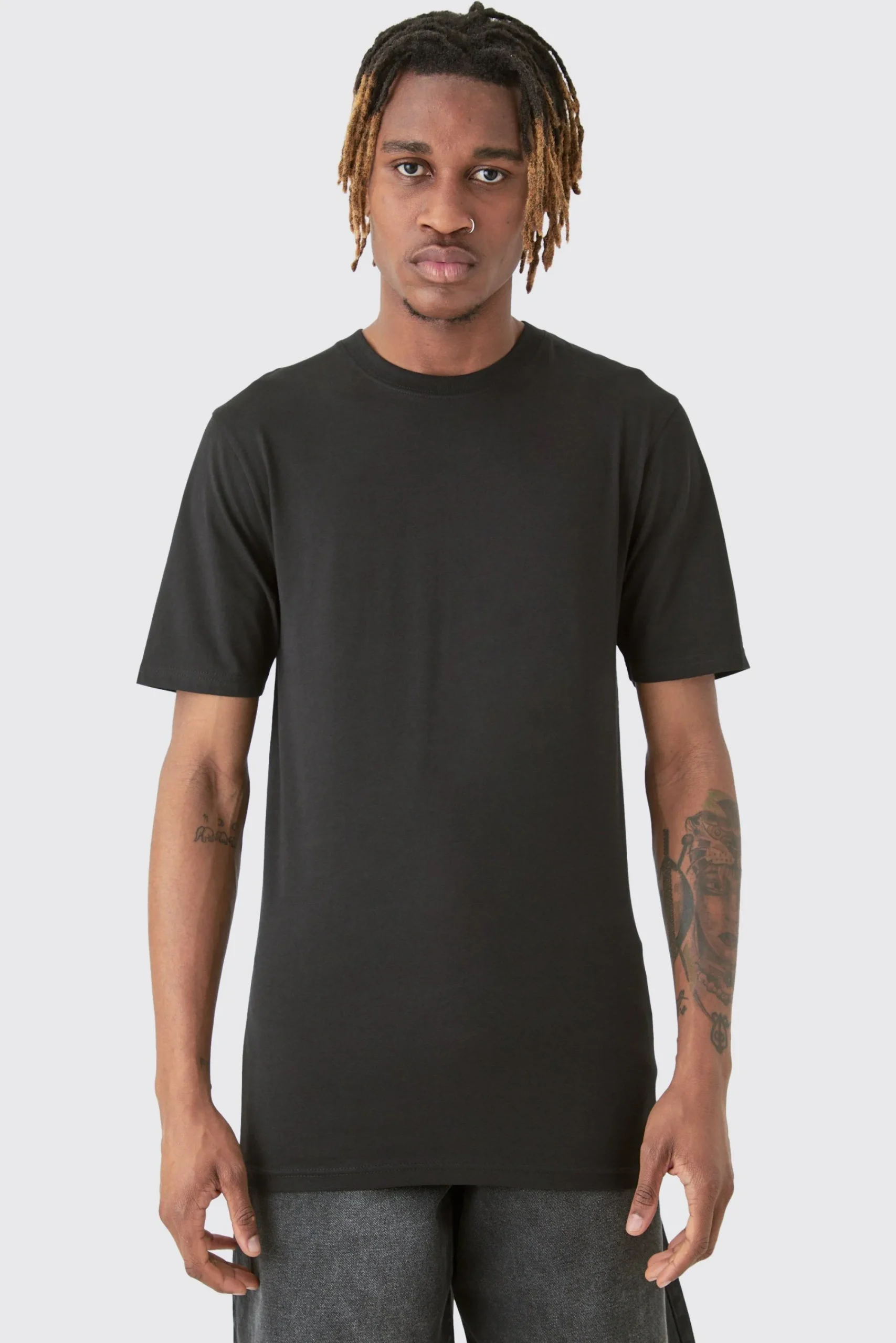 Tall Basic Muscle Fit T-shirt | UK^boohooMAN Outlet