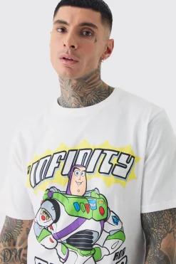 Tall Buzz Lightyear Infinity Printed Licensed T-shirt In | UK^boohooMAN New