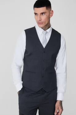 boohooMAN Tall Check Waistcoat | UK| Suits & Tailoring|Sets & Co-Ords