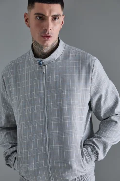 boohooMAN Tall Check Tailored Wide Leg Trousers | UK| Suits & Tailoring