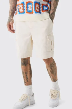 boohooMAN Tall Cord Cargo Shorts In | UK| Shorts