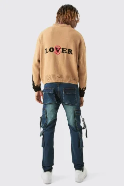 boohooMAN Tall Stretch Skinny Cargo Pocket Detail Jean | UK| Jeans