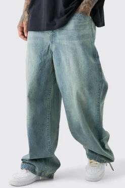 boohooMAN Tall Denim Parachute Jean | UK| Trousers|Jeans