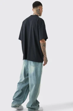 boohooMAN Tall Denim Parachute Jean | UK| Trousers|Jeans
