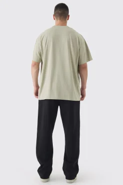 boohooMAN Tall Double Waistband Baggy Fit Jersey Bottoms In | UK| Trousers|Joggers