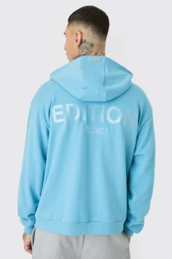 boohooMAN Tall EDITION Oversized Heavyweight Zip Thru Hoodie | UK| Hoodies & Sweatshirts