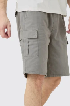 boohooMAN Tall Elastic Waist Relaxed Fit Cargo Shorts In | UK| Shorts