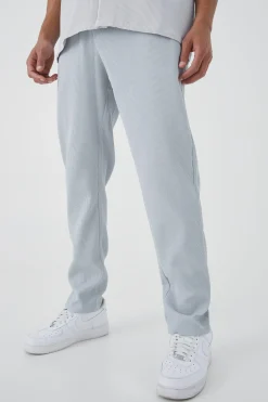 boohooMAN Tall Elastic Waist Tapered Fit Pleated Trouser | UK| Trousers