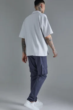 boohooMAN Tall Elasticated Lightweight Technical Stretch Skinny Cargo Trouser | UK| Trousers|Cargos