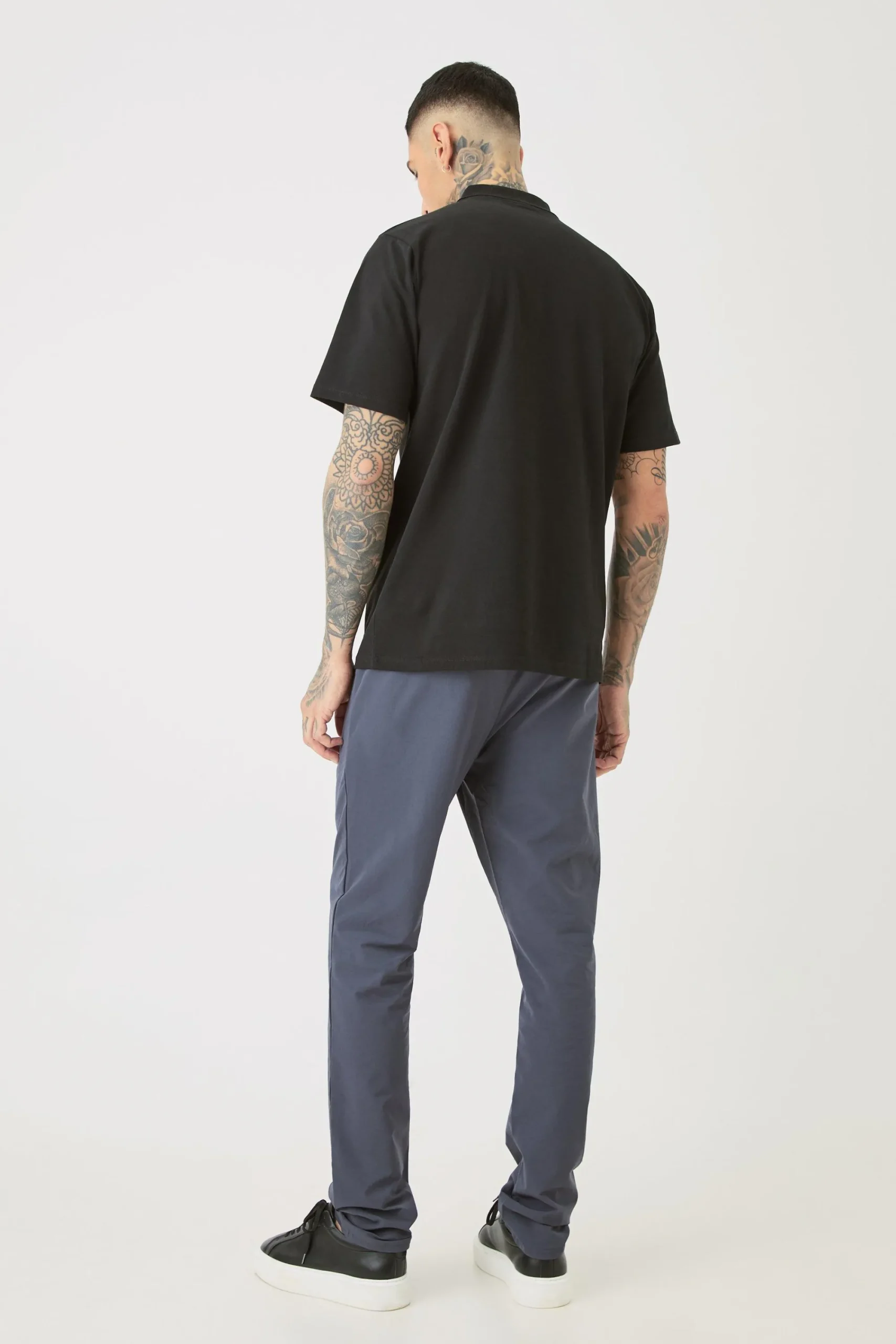 boohooMAN Tall Elasticated Lightweight Technical Stretch Slim Fit Trousers | UK| Trousers