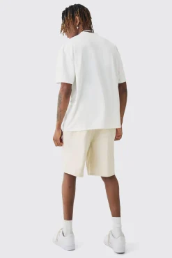 boohooMAN Tall Elasticated Waist Drawcord Detail Slim Fit Shorts In | UK| Shorts