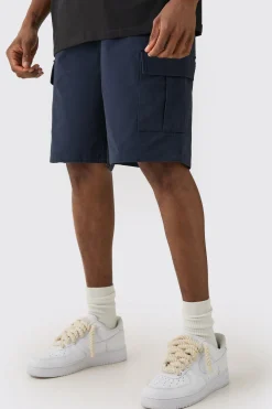 boohooMAN Tall Elasticated Waist Relaxed Fit Cargo Shorts | UK| Shorts