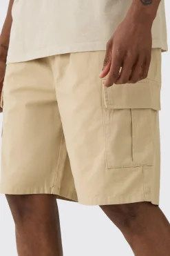 boohooMAN Tall Elasticated Waist Relaxed Fit Cargo Shorts | UK| Shorts