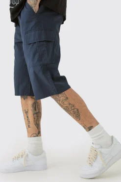 boohooMAN Tall Elasticated Waist Relaxed Fit Cargo Jorts | UK| Shorts