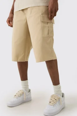 boohooMAN Tall Elasticated Waist Relaxed Fit Cargo Jorts | UK| Shorts
