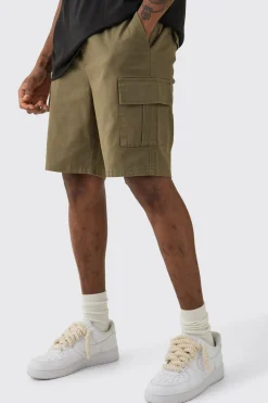 boohooMAN Tall Elasticated Waist Skinny Fit Cargo Shorts | UK| Shorts